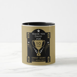 Caneca Reconhecimento de Serviço de Emprego Longo