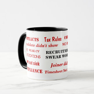 Caneca Recrutamento Suga Palavras Incrivelmente Engraçado
