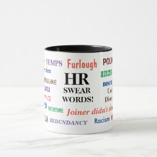 Caneca Recursos Humanos RH Palavrões Coisas de Estimação