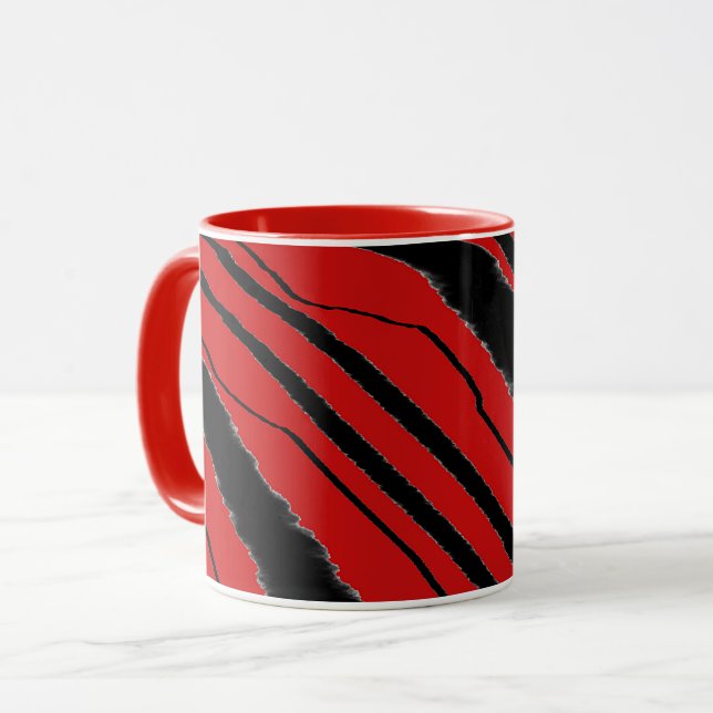 Caneca Red Black Animal Print Red Combo (Frente Esquerda)