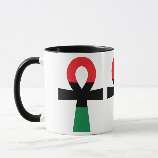 Caneca Red, Black & Green Ankh (Esquerda)