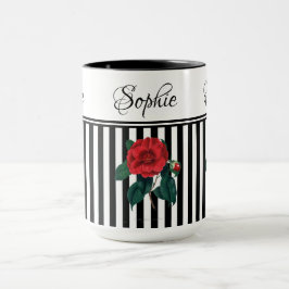 Caneca Red Camillia Floral Mug