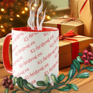 Caneca Red Christmas Eve Mug