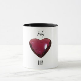 Caneca Red Coffee Mug Ruby Gemstone Julho Birthstone