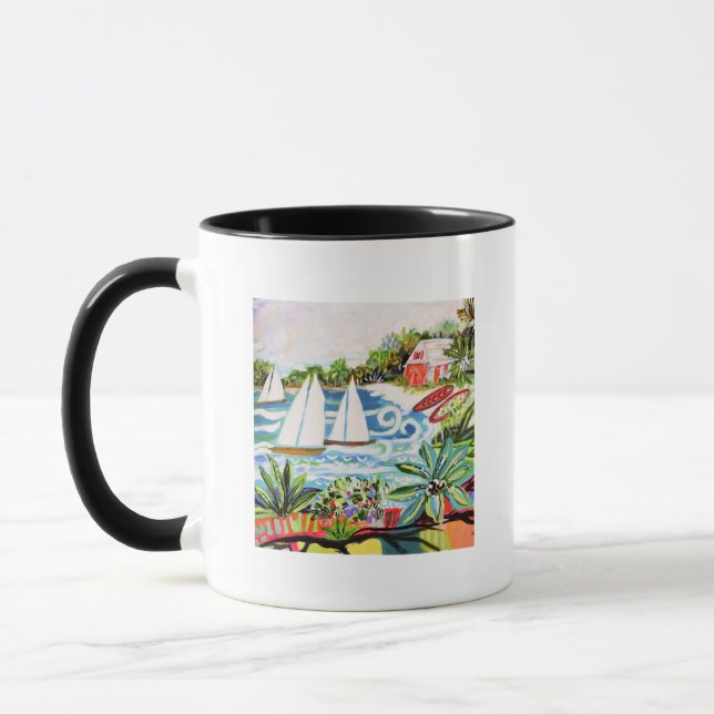 Caneca Red Cottage by the Bay II (Esquerda)