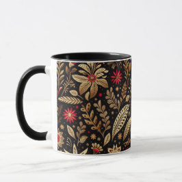 Caneca Red Floral Mexican High