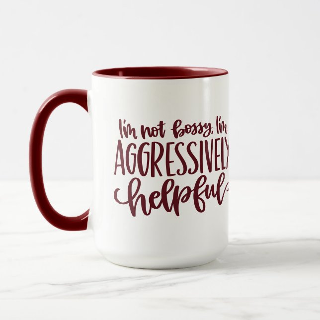 Caneca Red Funny Not Bossy (Esquerda)