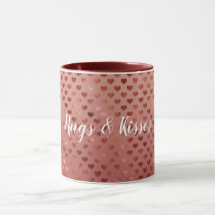 Caneca Red Hearts Ombre