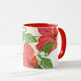 Caneca Red Hibiscus Mug
