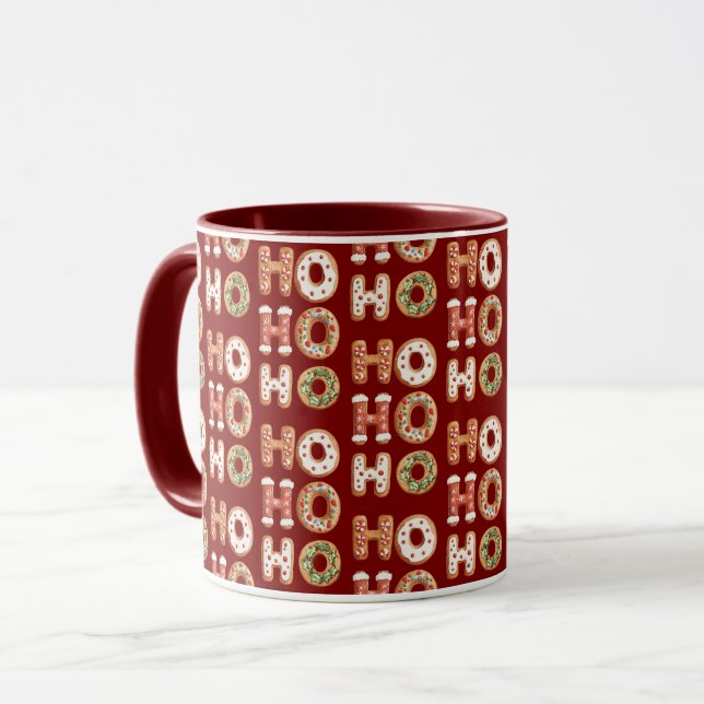 Caneca Red Ho Ho Ho Gingercake Cookie Natal (Frente Esquerda)