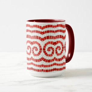 Caneca RED IONIC MOSAIC Tall Maroon Combo Mug