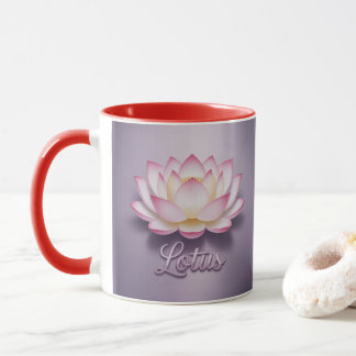 Caneca Red Lotus Flower Meditation Mug