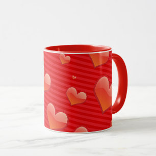 Caneca Red Love Hearts