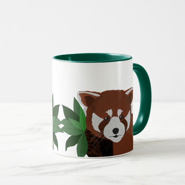 Caneca Red Panda Cerâmica Mug (Frente Esquerda)