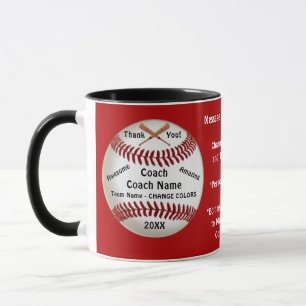 Caneca Red, Personalizável, Treinador De Baseball Obrigad