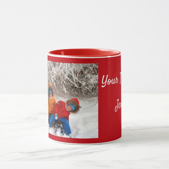 Caneca Red Personalize Modelo de Fotografia Presente Coff (Centro)