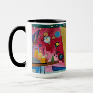 Caneca Red Pesado, 1924 por Wassily Kandinsky