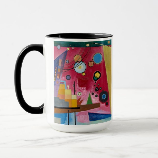 Caneca Red Pesado, 1924 por Wassily Kandinsky (Esquerda)