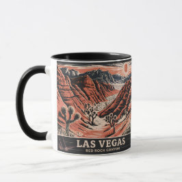 Caneca Red Rock Canyon Las Vegas Viagens vintage retrô WP