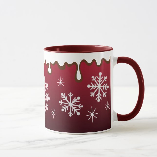 Caneca Red Snowflakes Mug (Direita)
