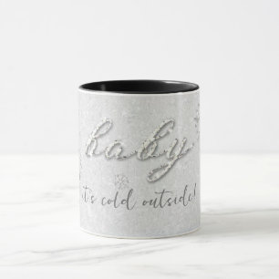 Caneca Red Stones Baby Está Frio Fora das Férias