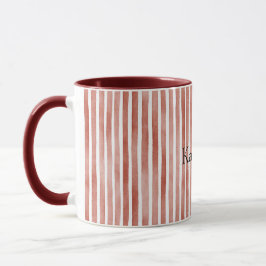Caneca Red White Stripes Christmas