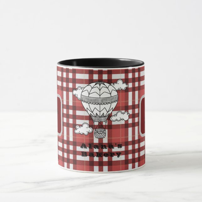 Caneca Red & White Tartan Mug Cheio (Centro)