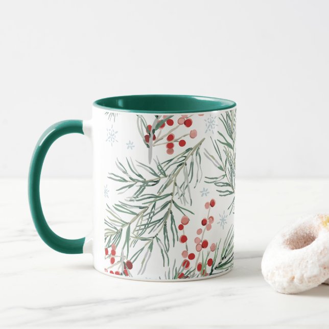 Caneca Red Winter Berry (Com Donut)
