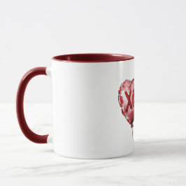 Caneca Red XOXO Heart Balloons Love Valentine