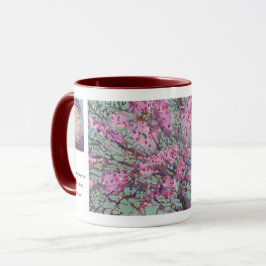 Caneca Redbud Em Um Céu Verde Opaco / Artista Larry Lerew