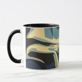 Caneca Redemoinhos Terrosos Suaves em Tons Calmos