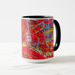 Caneca Redes de pesca coloridas