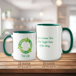 Caneca Reduza a reutilização do Reciclar Mug