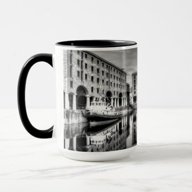 Caneca Reflexões de Albert Dock Liverpool (Esquerda)