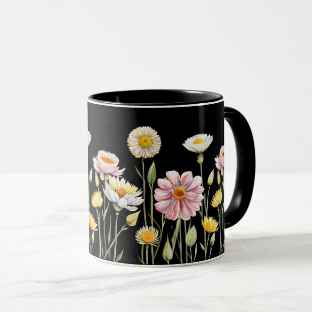 Caneca Reflexões Florais (Frente Esquerda)