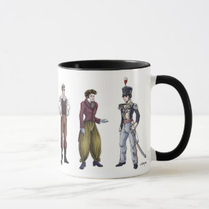 Caneca Regência Cavalheiros História Moda Jane Austen Mug