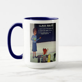 Caneca Regras de Classe Grande Mug