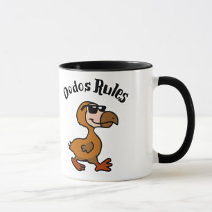Caneca Regras de dodo  escolher cor de fundo