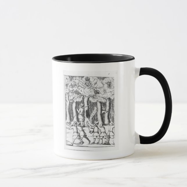 Caneca Rei Charles II que escondem em um carvalho (Direita)