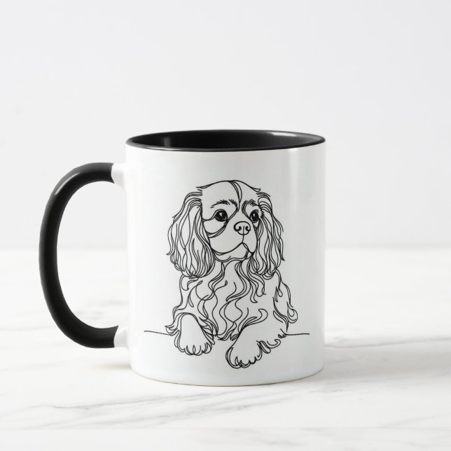 Caneca Rei Charles Spaniel Proprietário do Cachorro Lover (Esquerda)