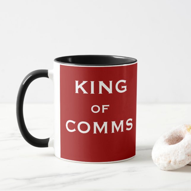 Caneca Rei do apelido principal engraçado das (Com Donut)