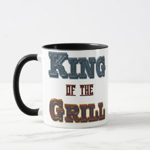 Caneca Rei do Cozinhar do Grill Slogan Mug