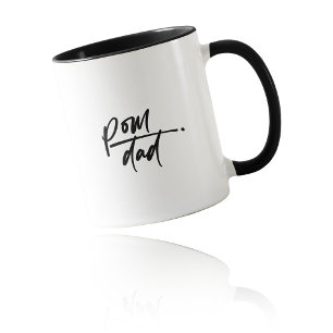 Caneca Rei do Fluff: POM DAD Letra Chique
