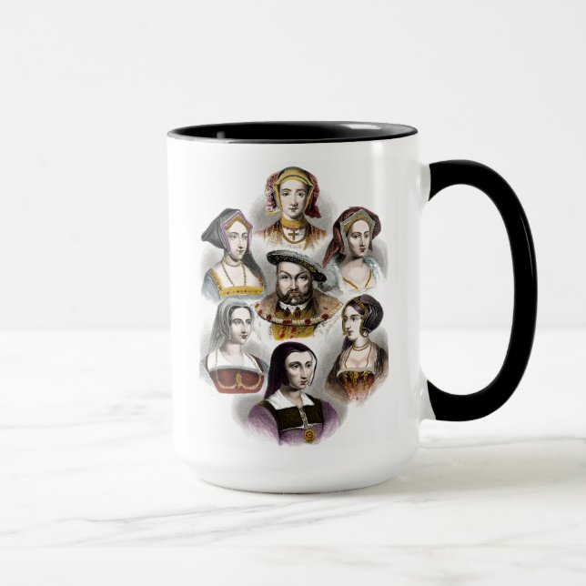 Caneca Rei Henry VIII de Inglaterra | suas seis esposas (Direita)