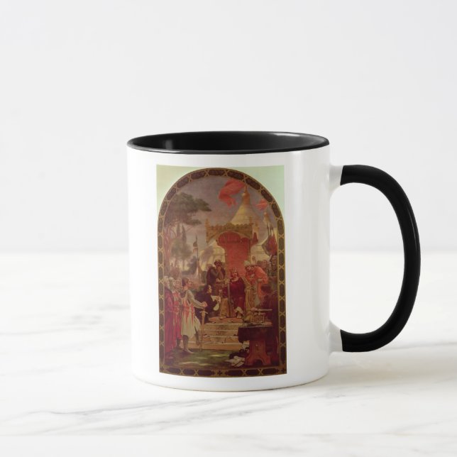Caneca Rei John Granting a Magna Carta em 1215, 1900 (Direita)