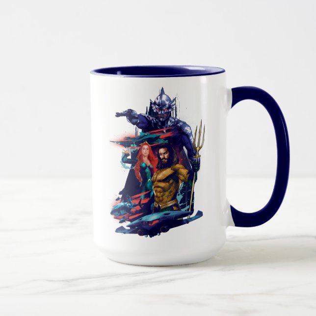 Caneca Rei Orm Contra Mera & Aquaman de Aquaman | (Direita)