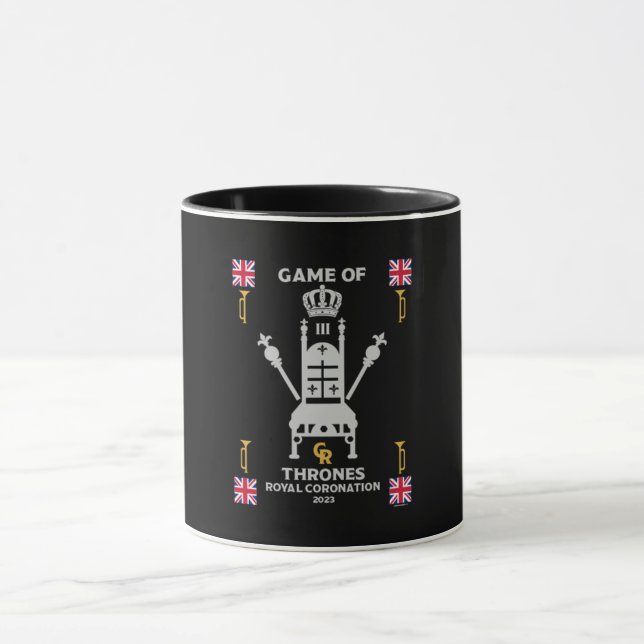 Caneca Rei Real Britânico Charles III (Centro)