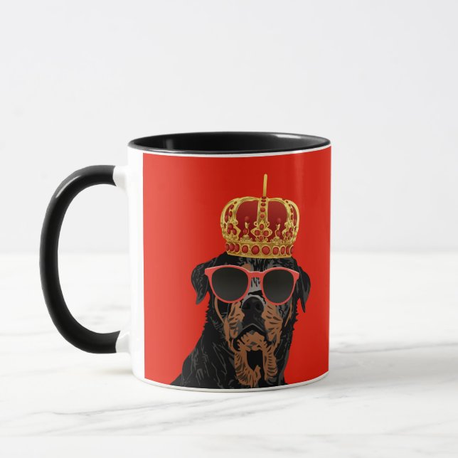 Caneca Rei Rottweiler da vida do vândalo para pais de (Esquerda)