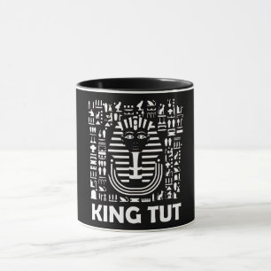 Caneca Rei tut faraó egípcio Alfabeto Hieroglífico