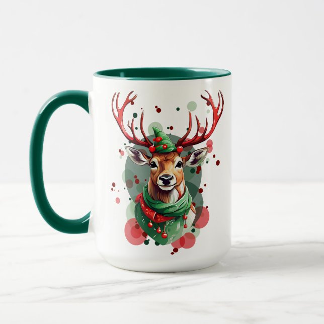 Caneca Reinador de Natal Personalizável (Esquerda)